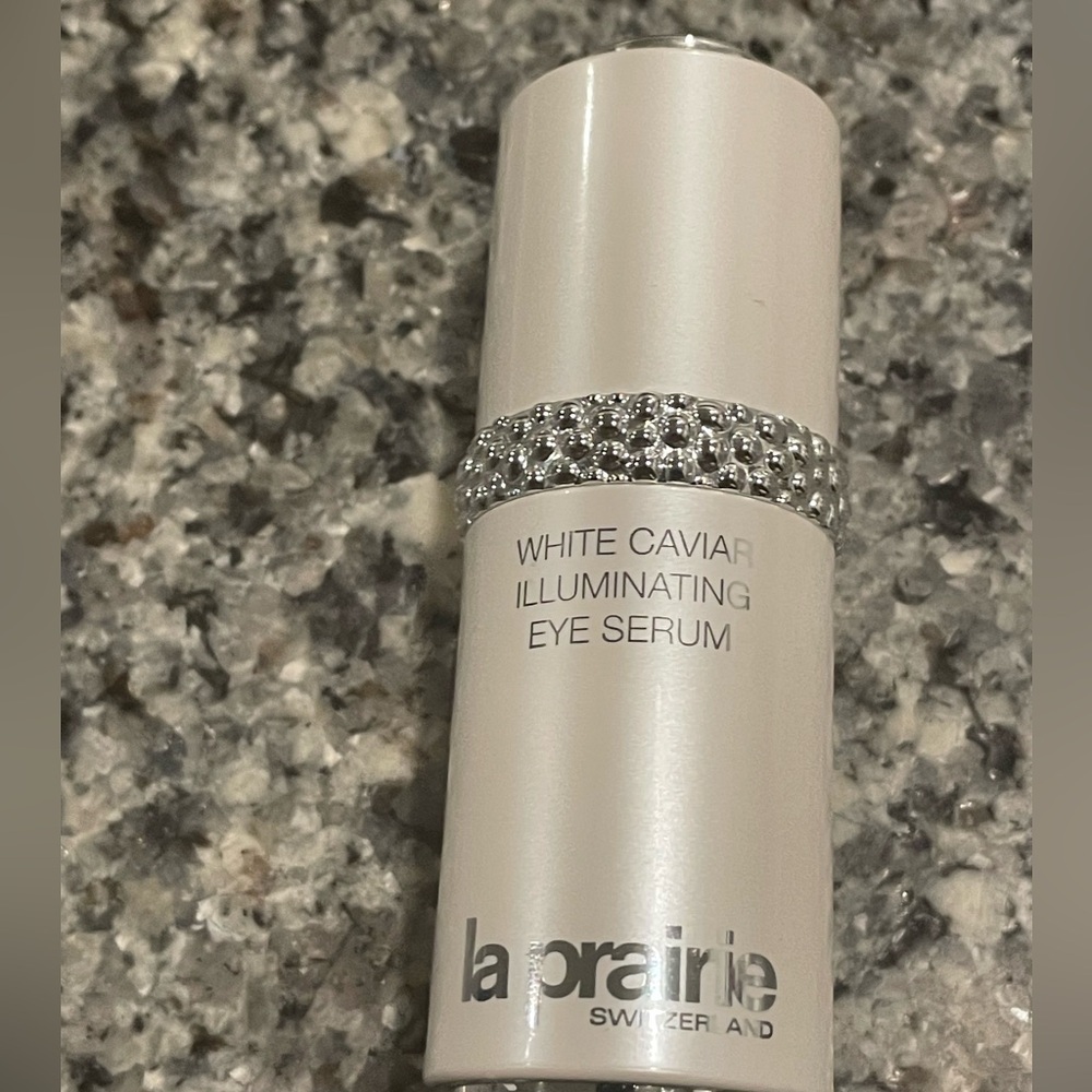 la prairie white caviar illuminating eye serum empty bottle 15 ml